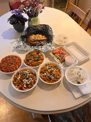 Amritsari kulcha chole at Singh Sweet Mahal Winnipeg